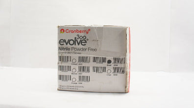 Cranberry 3306 Evolve Nitrile Powder Gloves, Small - Case of 3000